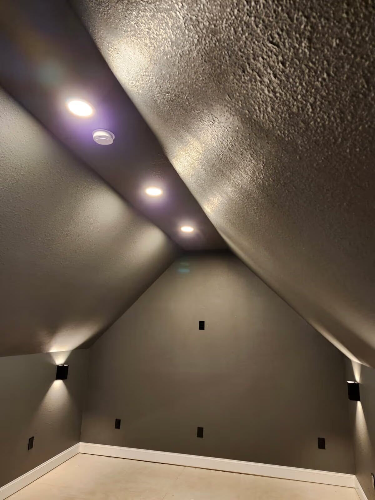 Attic Transformation into Stunning Media Room